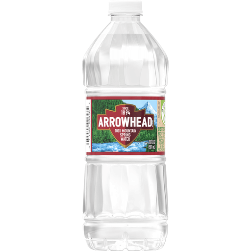 Arrowhead Brand 100% Mountain Spring Water, 20-ounce Plastic Bottle
