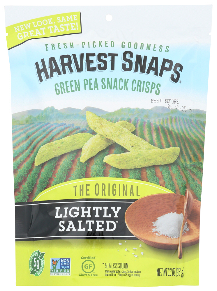 Harvest Snaps Green Pea Snacks, Baked, Lightly Salted 3.3 Oz