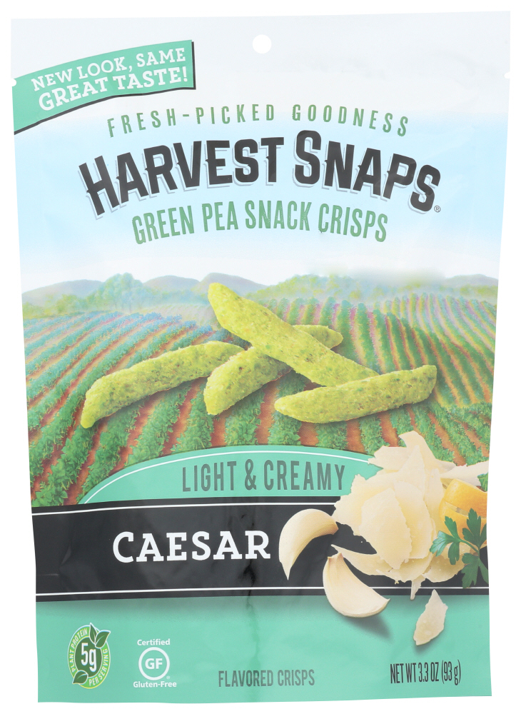 Harvest Snaps Green Pea Snack Crisps Caesar - 3.3oz