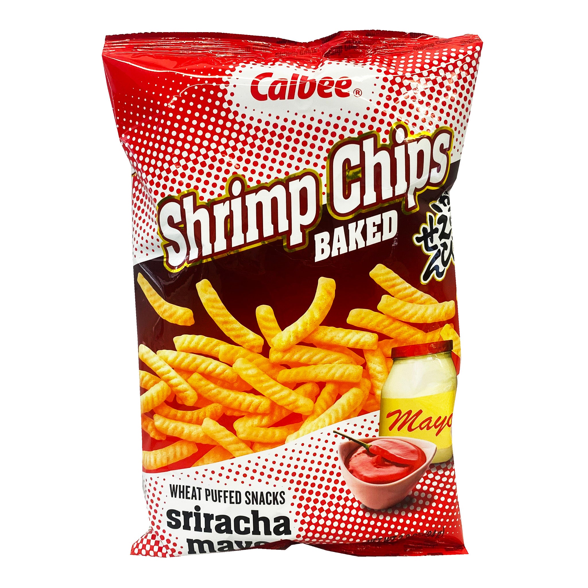 Calbee Shrimp Chips Baked - Sriracha Mayo 3.3oz/94g