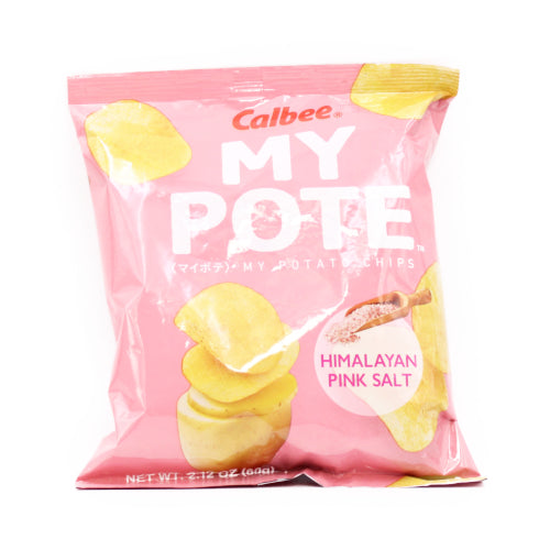 Calbee My Pote Himalayan Pink Salt Flavored Potato Chips 2.12oz/60g