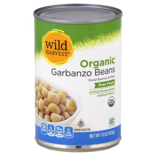 Wild Harvest Organic Garbanzo Beans 15 Oz