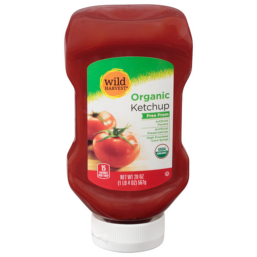 Wild Harvest Ketchup, Organic 20 Oz