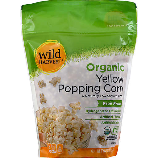 Wild Harvest Popping Corn, Organic, Yellow