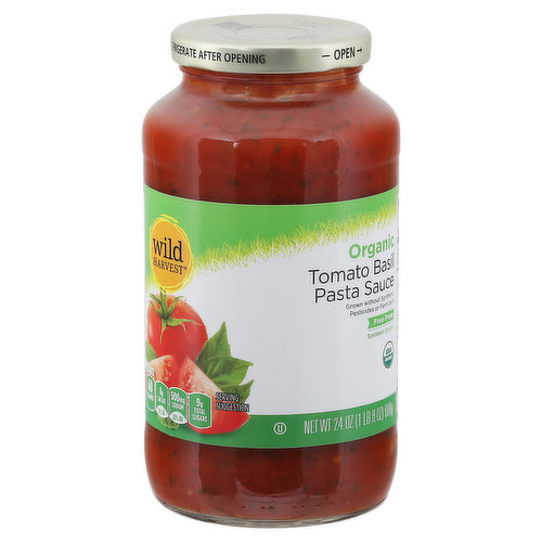 Wild Harvest Organic Tomato Basil Pasta Sauce 24 Oz