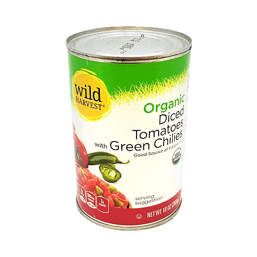 Wild Harvest Organic Diced Tomatoes With Green Chilies