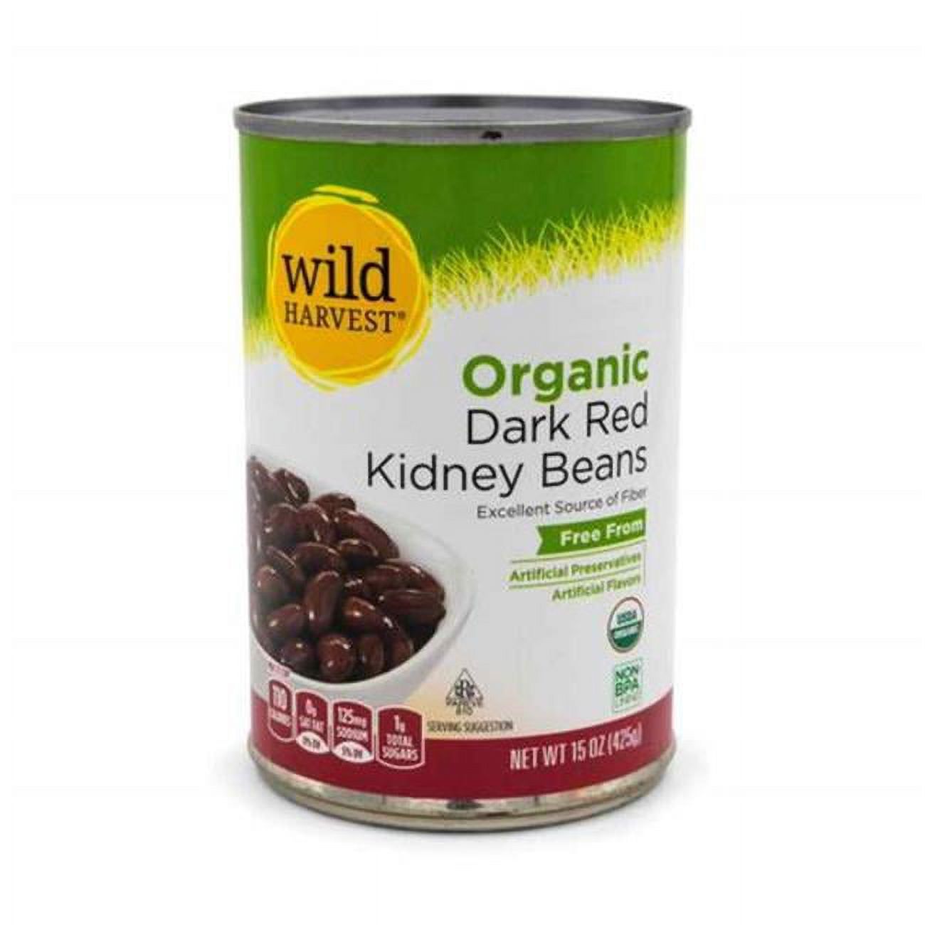 Wild Harvest Kidney Beans, Organic, Dark Red