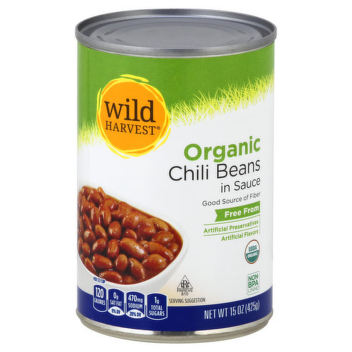 Wild Harvest Chili Beans, Organic, In Sauce
