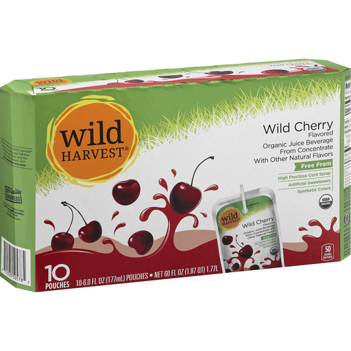 Wild Harvest Juice Beverage, Organic, Cherry Flavored