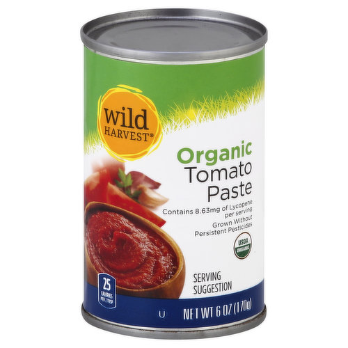 Wild Harvest Tomato Paste, Organic 6 Oz