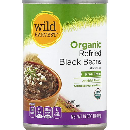 Wild Harvest Black Beans, Organic, Refried