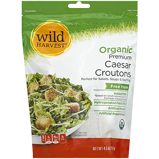 Wild Harvest Croutons, Organic, Premium, Caesar