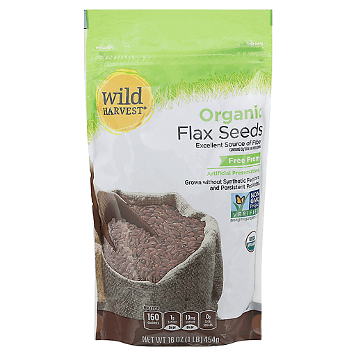 Wild Harvest Organic Flax Seeds 16 Oz