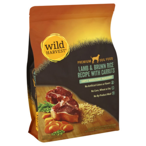 Wild Harvest Dog Food, Premium, Lamb & Brown Rice Recipe With Carrots