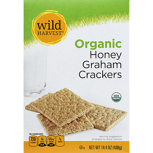 Wild Harvest Graham Crackers, Organic, Honey