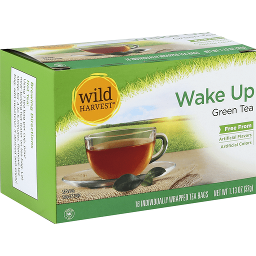 Wild Harvest Green Tea, Wake Up