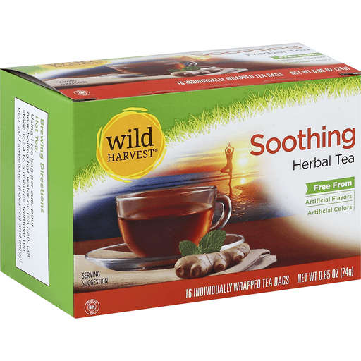 Wild Harvest Herbal Tea, Soothing, Bags