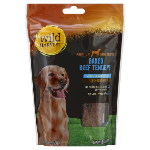 Wild Harvest Dog Treats, Premium, Baked Beef Tenders