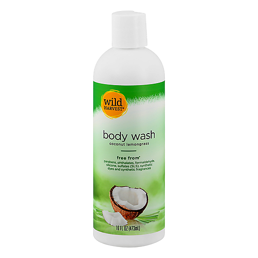 Wild Harvest Coconut Lemongrass Body Wash 16 Oz