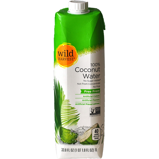 Wild Harvest OG2 Pure Coconut Water 12/33.8 Z [UNFI #43476]