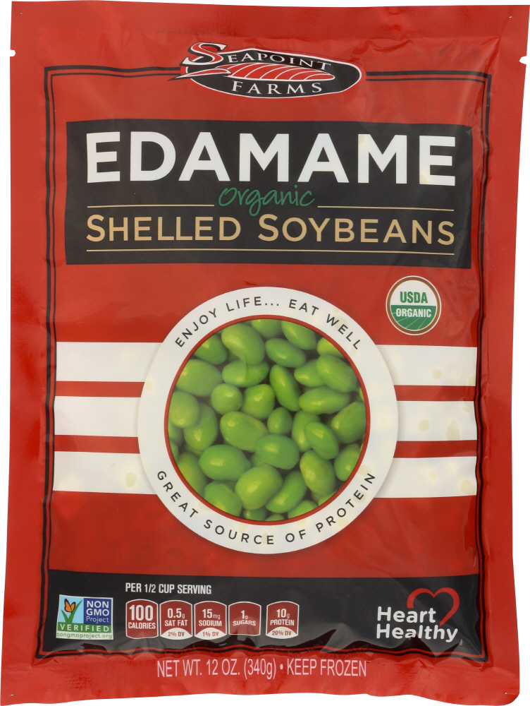 Seapoint Farms Edamame Organic Shelled Soybeans 12 Oz. Bag