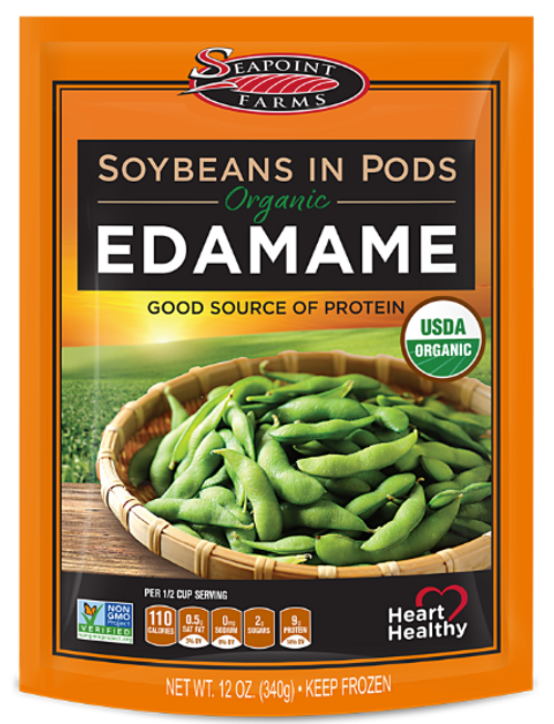 Seapoint Farms Organic Edamame Soybeans In Pods 12 Oz. Bag