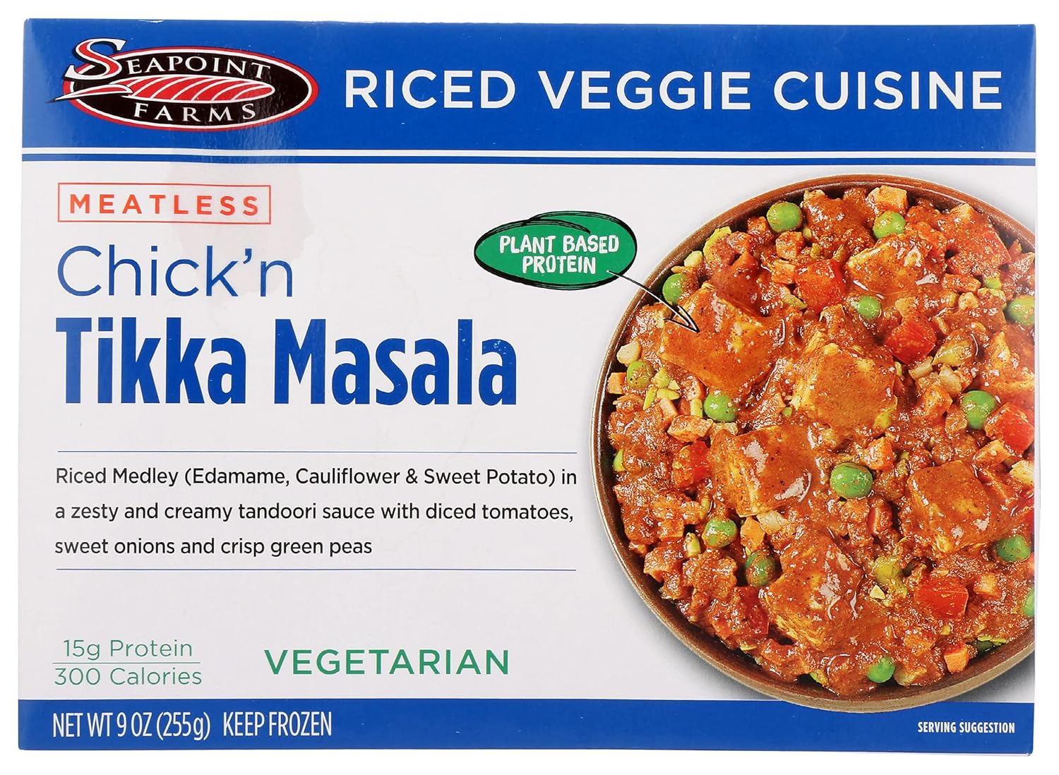 Seapoint Farms Masala Chick'n Tikka Sin Carne, 9 Onzas