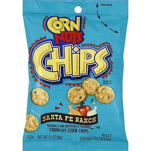 Corn Nuts Chips, Crunchy, Santa Fe Ranch