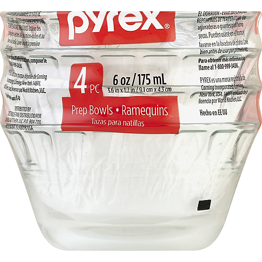 Pyrex Prepware Custard Cups 6 Oz