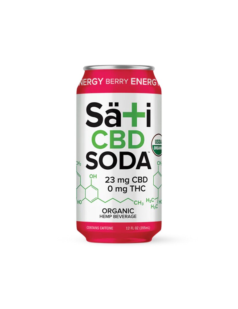 Sati Berry Energy CBD Soda