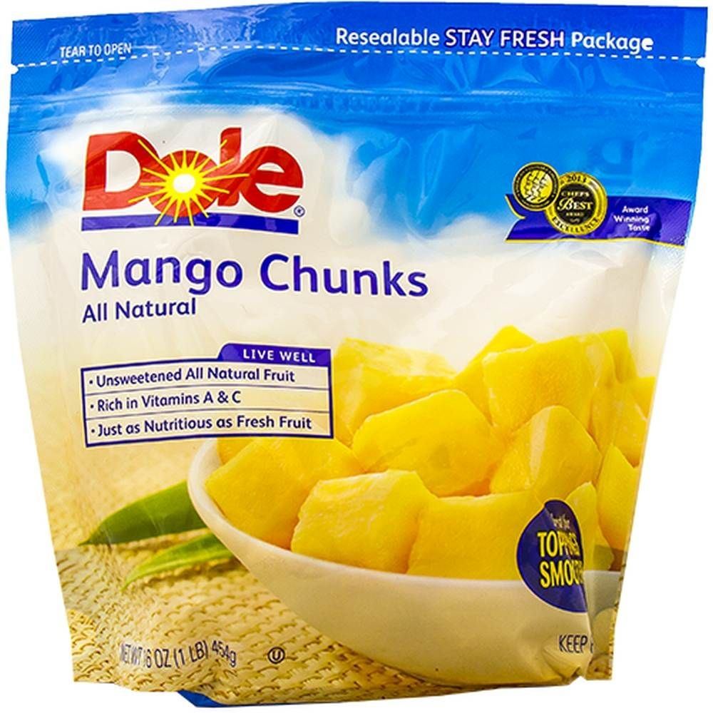 Dole Frozen Mango Chunks, 16 Ounce Bag