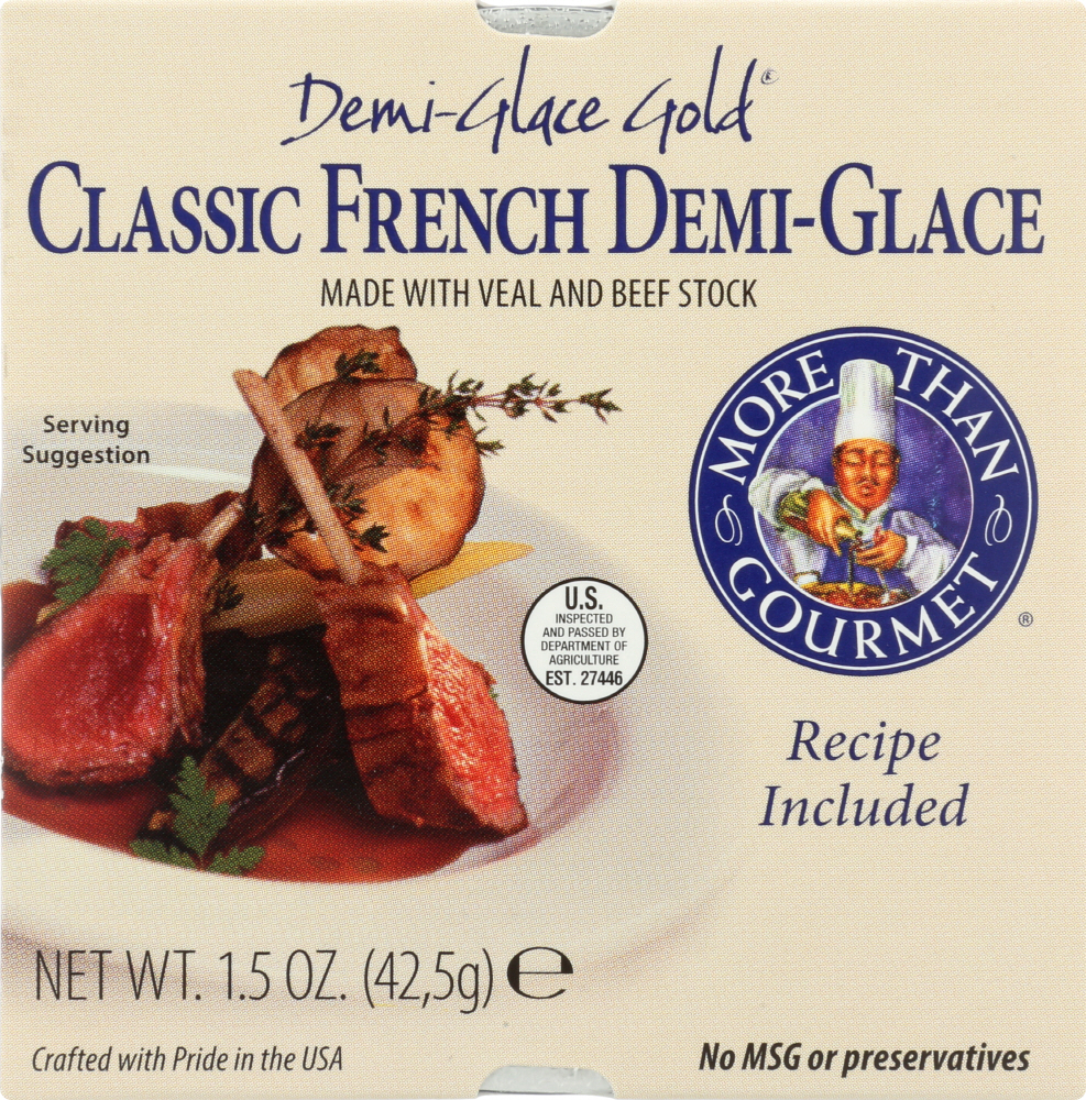 More Than Gourmet Classic French Demi Glace, Veal, 1.5 Oz