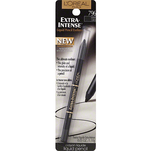 L'Oreal Extra-Intense Eyeliner, Liquid Pencil, Gray 796