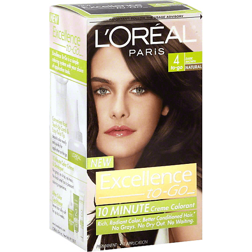 Excellence To-Go Permanent Haircolor, Natural, Dark Brown 4 To-Go