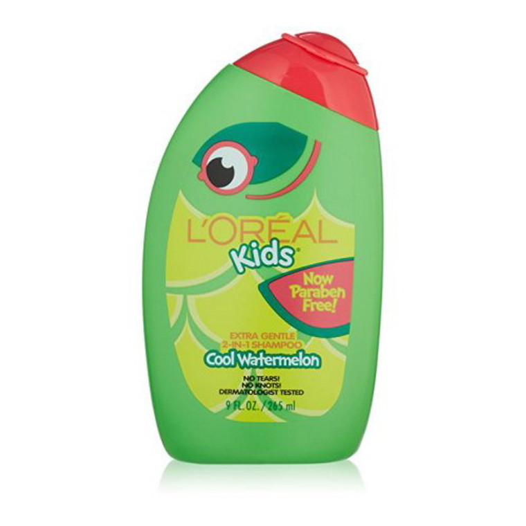 L'Oreal Paris Kids Extra Gentle 2 In 1 Shampoo, Watermelon, 9 Fl. Oz