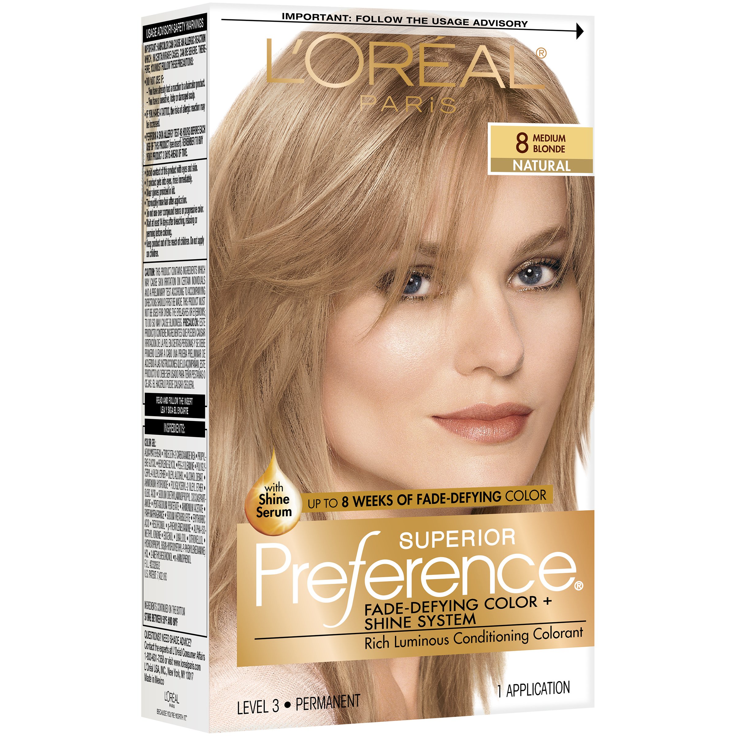 Superior Preference L'Oreal Paris Medium Blonde #8 Natural Hair Color 1