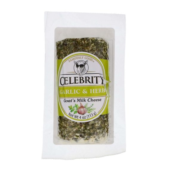 Celebrity Garlic And Herb Goat Milk Cheese, Each