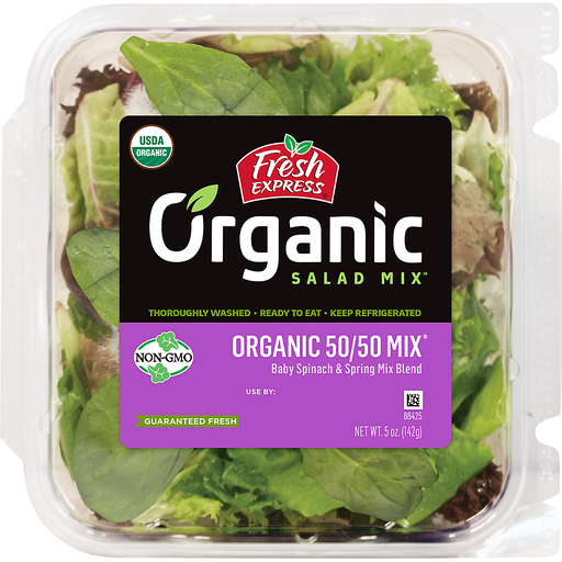 Fresh Express Organic 50/50 Mix 5 Oz. Clamshell