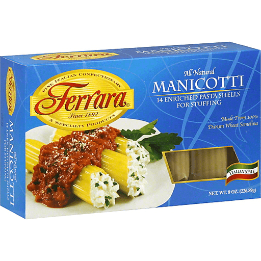 Ferrara Manicotti 8.00 Oz
