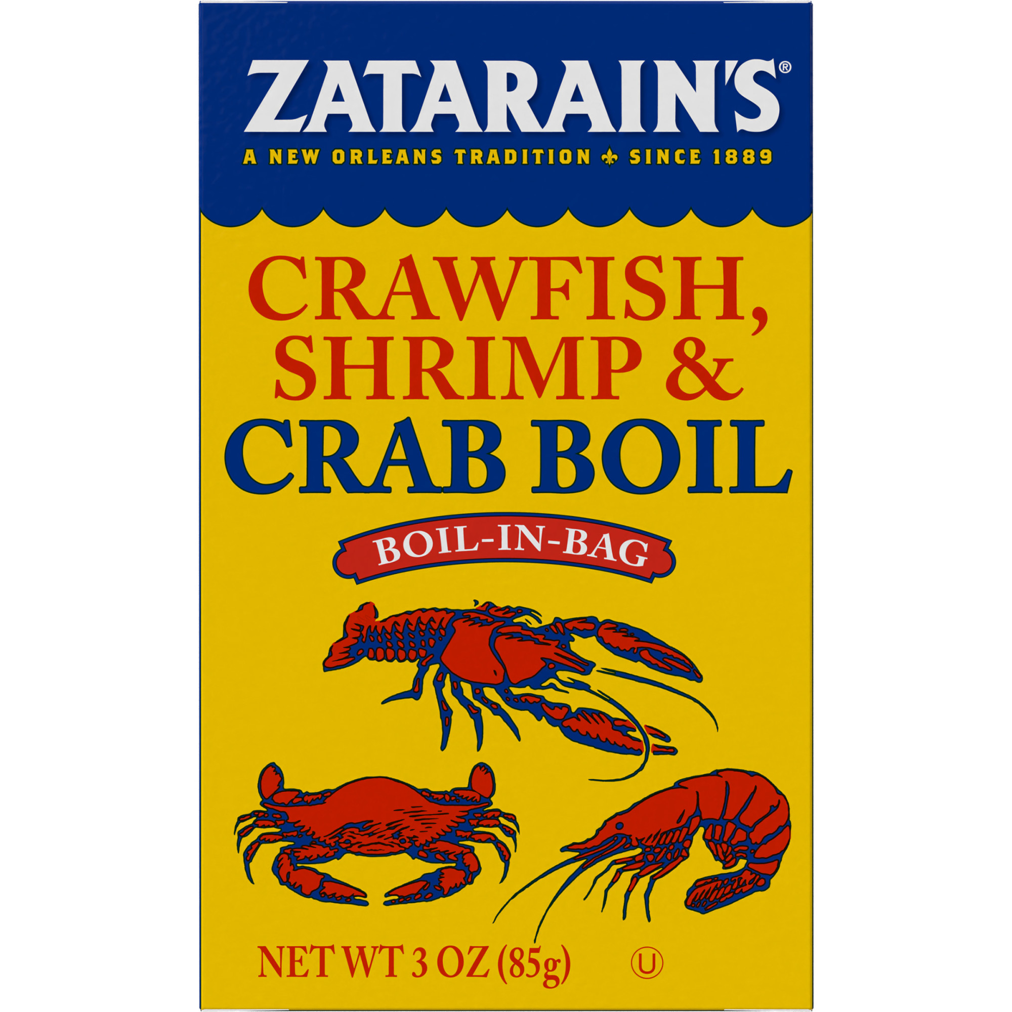 Zatarain's Crawfish Shrimp Crab Boil In Bag, 3 Oz