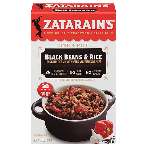 Zatarain's Black Beans & Rice Dinner Mix, 7 Oz