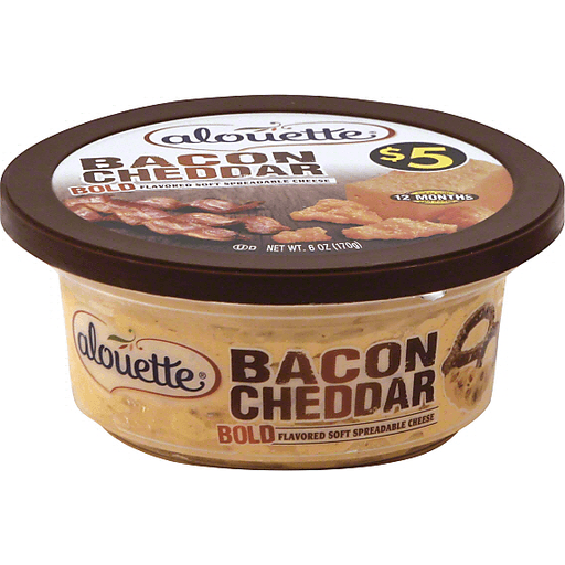 Alouette Bacon Cheddar Flavored Soft Spreadable Cheese