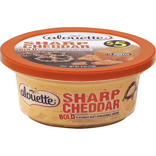 Alouette Sharp Cheddar Flavored Soft Spreadable Cheese