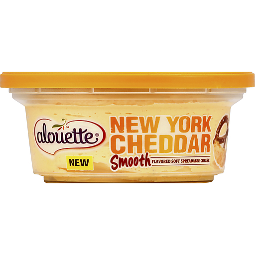 Alouette Cheese, Soft Spreadable, Flavored, New York Cheddar