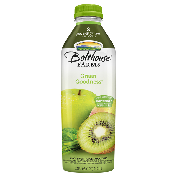Bolthouse Farms Green Goodness 100% Fruit Juice Smoothie 32 Fl Oz
