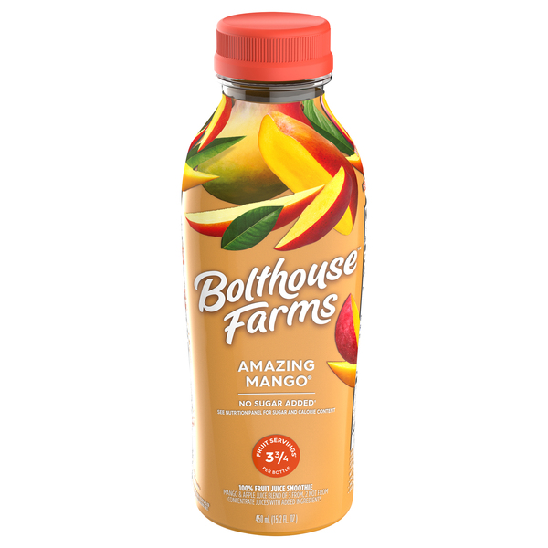 Bolthouse Farms Amazing Mango 100% Fruit Juice Smoothie 450 Ml Bottle
