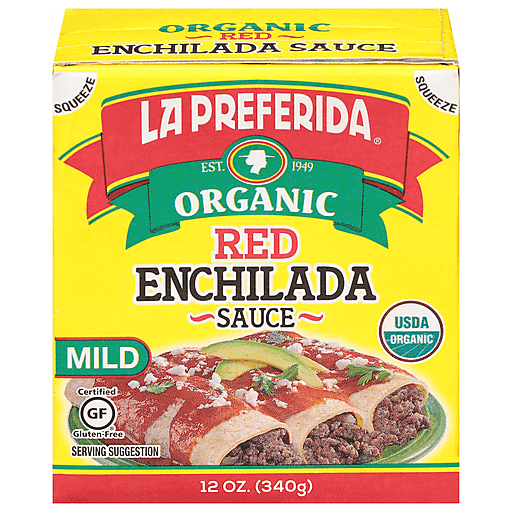 La Preferida Enchilada Sauce, Organic, Mild, Red 12 Oz