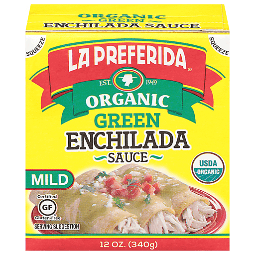 La Preferida Enchilada Sauce, Organic, Green, Mild 12 Oz