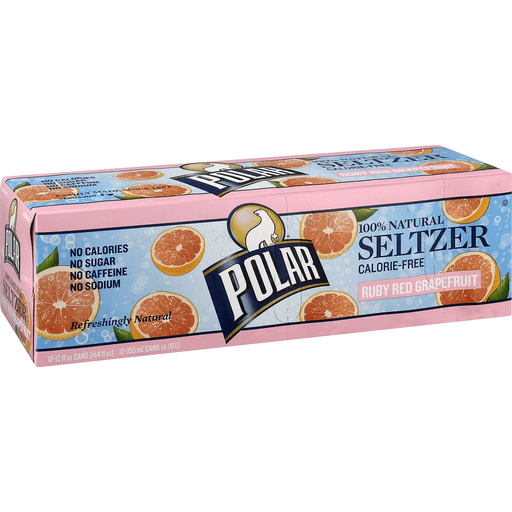 Polar Red Ruby Grapefruit Seltzer 144.00 Fl Oz