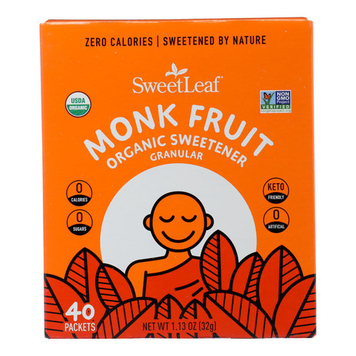 Sweet Leaf Monk Fruit Liquid Concentrate Unflavored Organic